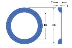 全氟醚斜角平垫